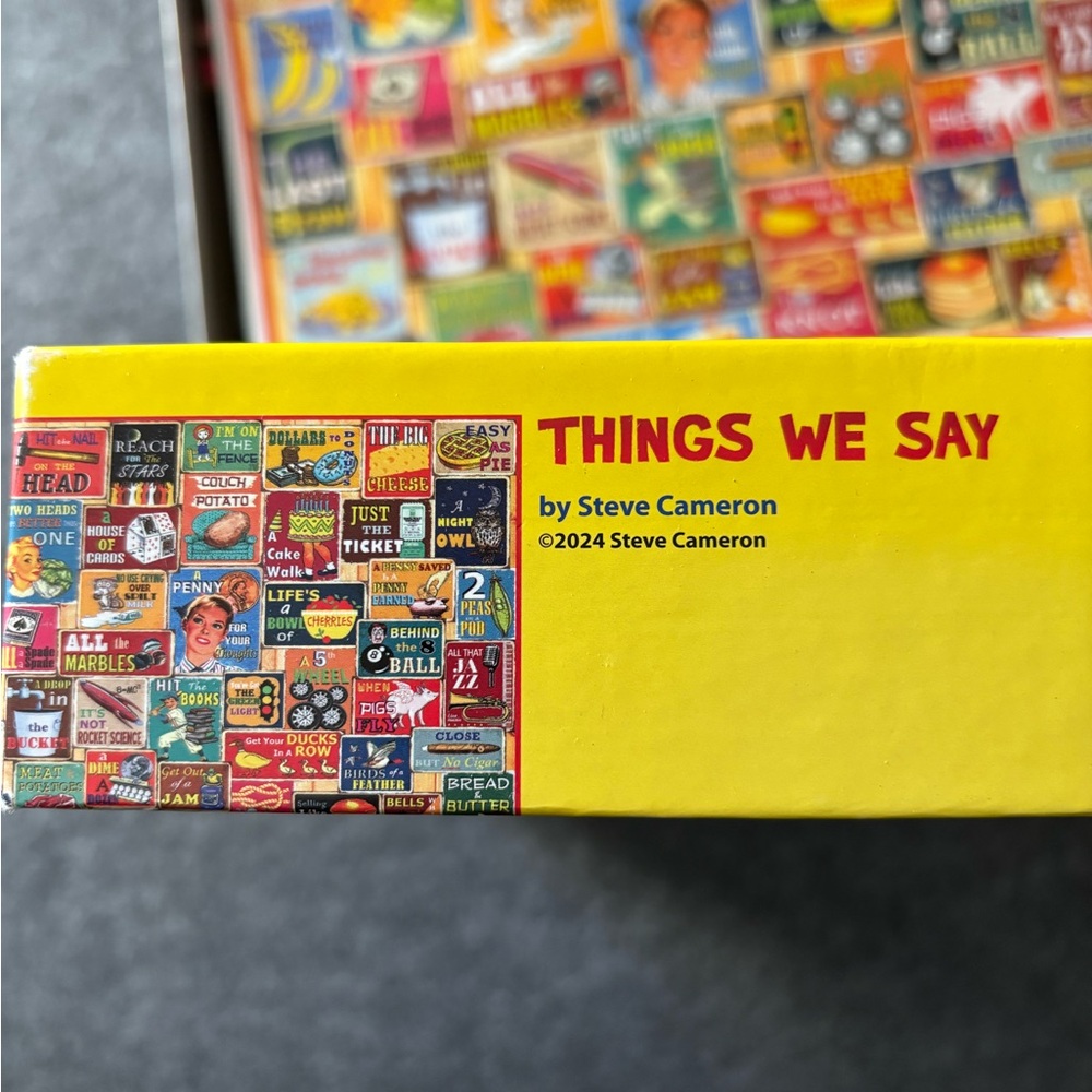 White Mountain Puzzles-‘Things We Say' 1000 Piece Puzzle - Picture 3 of 3